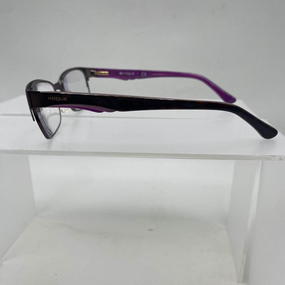 Vogue Eyeglasses FRAMES ONLY VO3918 Cat Eye 52-17-135 Black Purple 246 - Picture 6 of 16